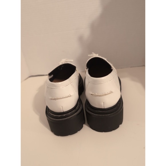 NEW H&M Chunky White Loafer Women's Sz 8/39 - Picture 5 of 10